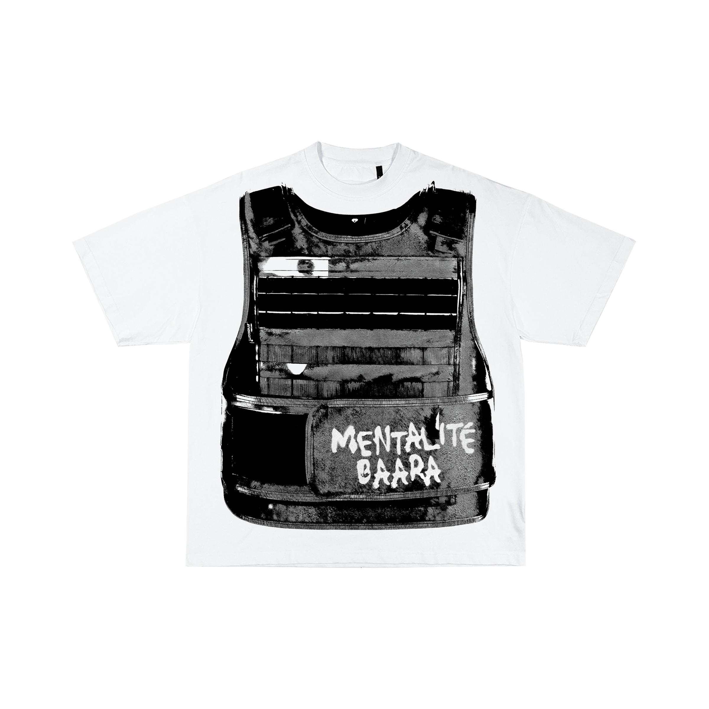 Mentalité Baara - T-Shirt Blanc